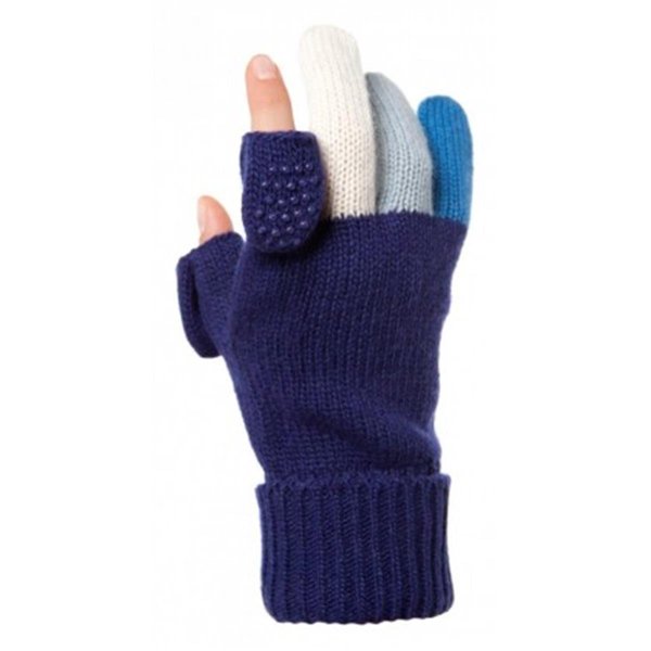 John Dylan Multi Color Fingers Wool Knit Texting Gloves Navy JO1147995
